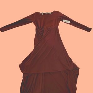 Beautiful Burgundy Womens Dress